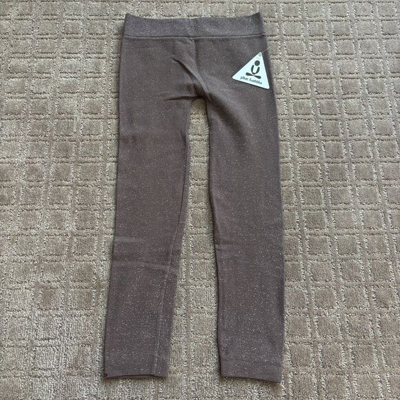 Phat Buddha 2pc Shimmer Crop Tank M/L Leggings XS/S Workout Set Outfit Metallic - Picture 6 of 9